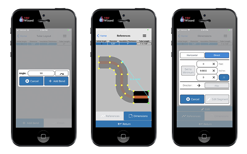Reftekk Mobile App - Adding Bends and Changing Dimensions
