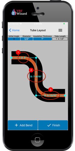 Easily edit dimensions in the Reftekk mobile app