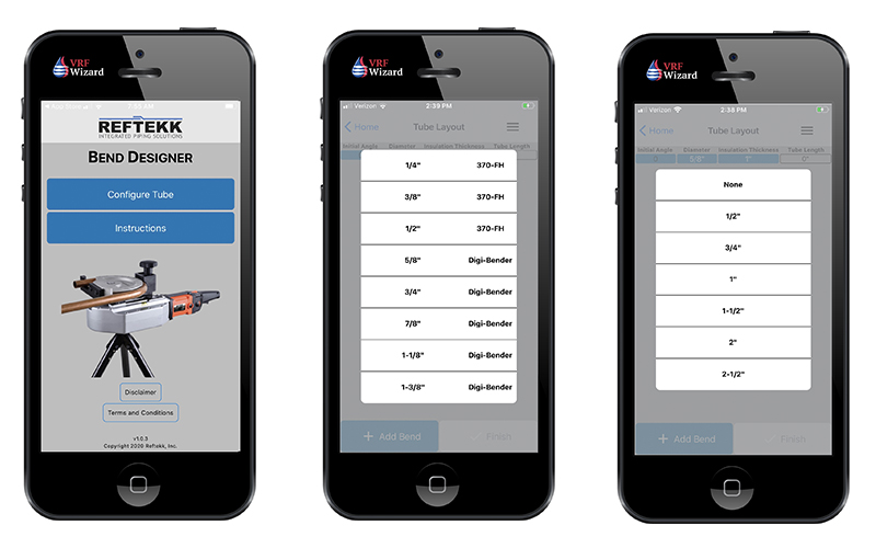 Reftekk Mobile Bending App